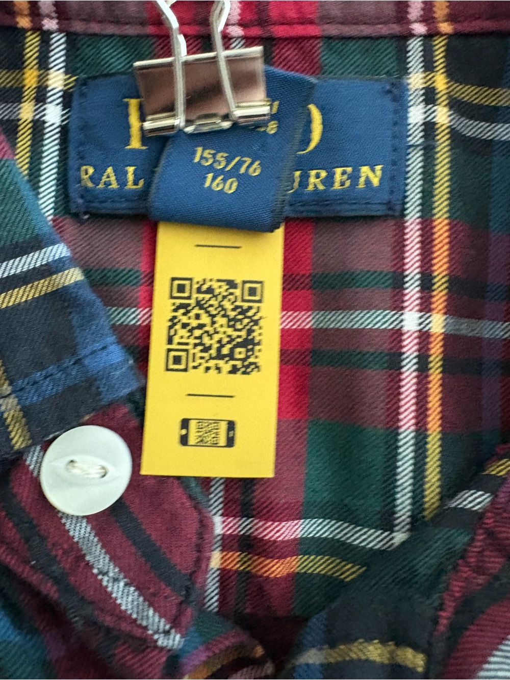 Polo Ralph Lauren Girls 16 Tartan Plaid Belted Shirt Dress - Picture 11 of 11